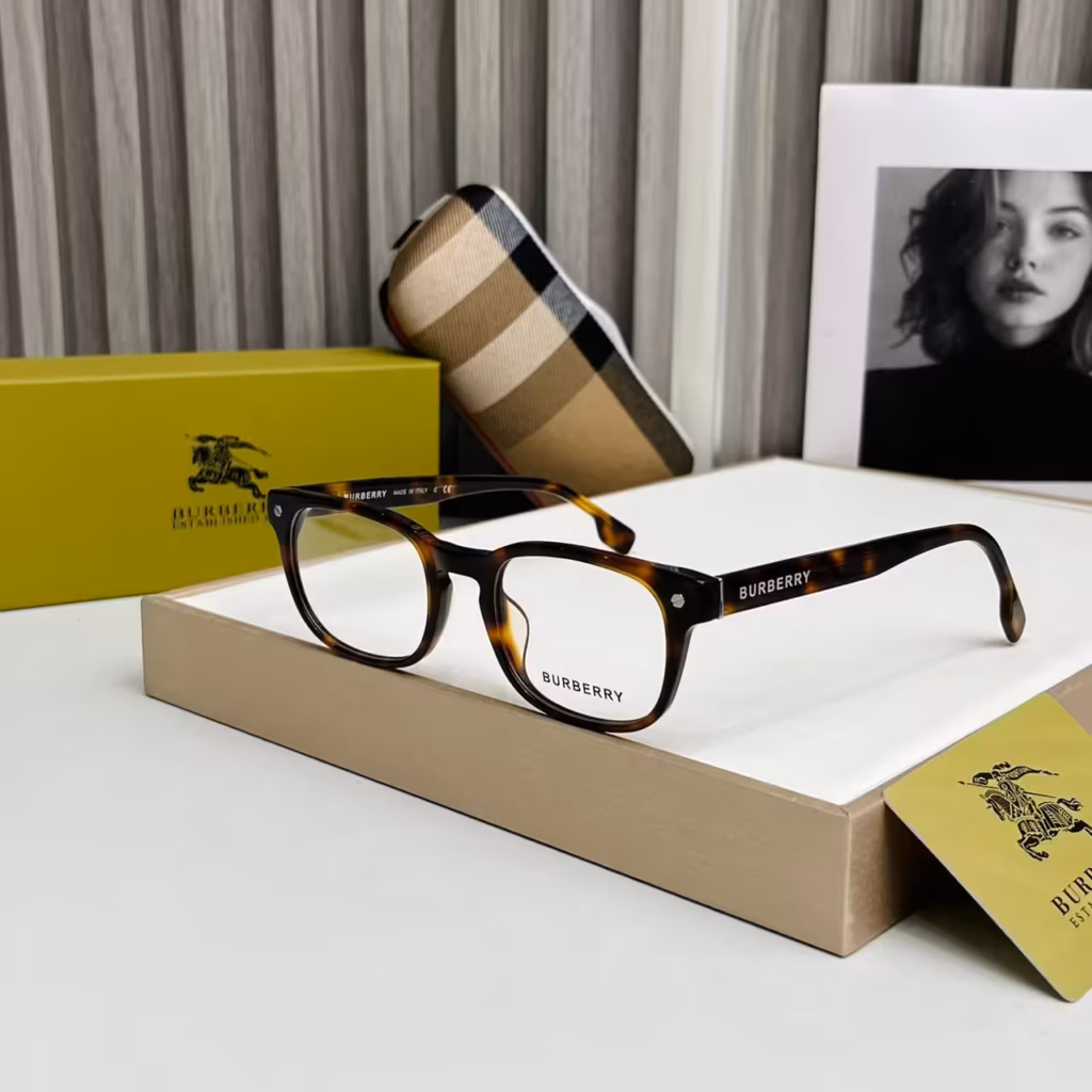 Burberry Wayfarer Leopard Womens Premium Eyeglass